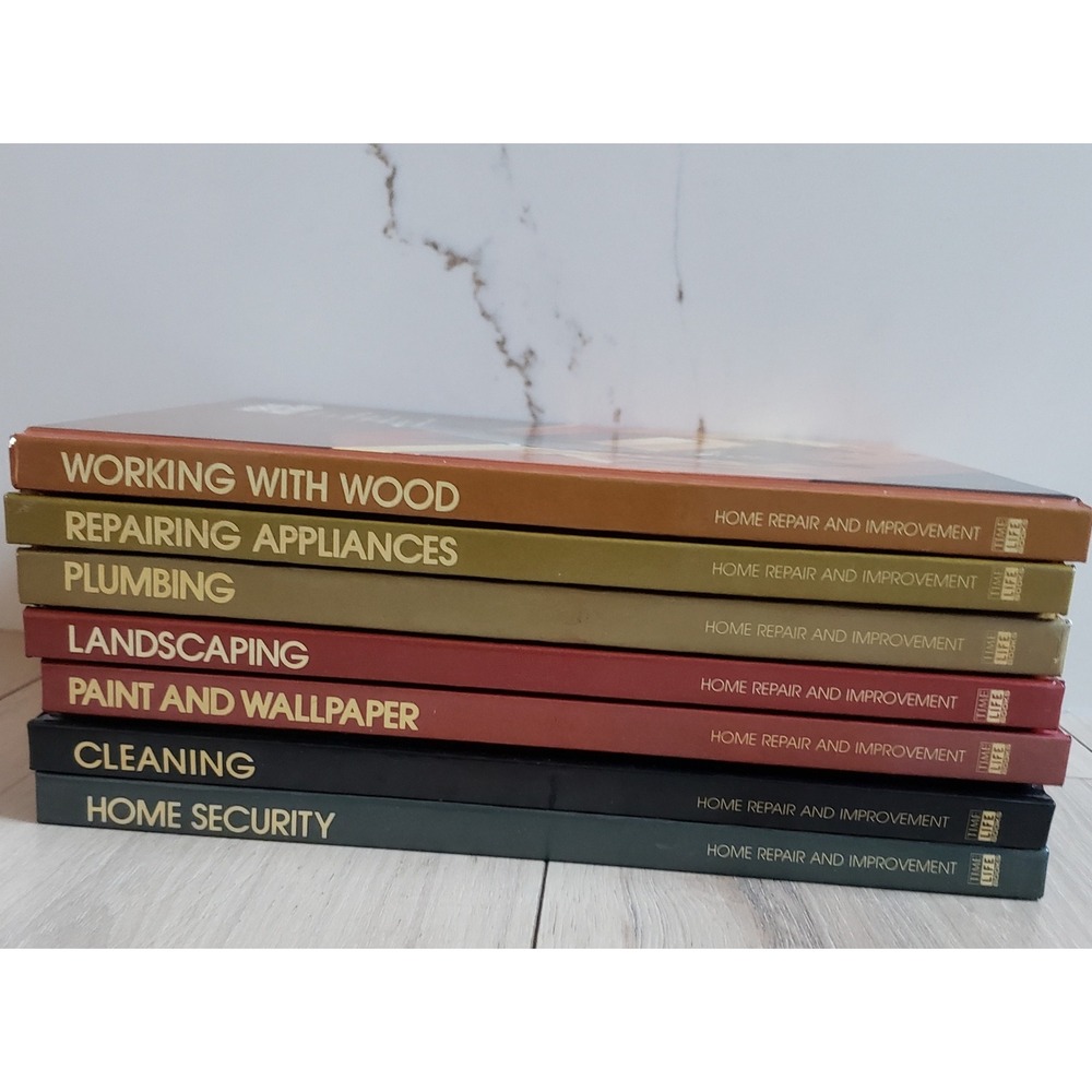 Time Life Home Repair Improvement Book Lot of 7 DIY Carpentry Plumbing Guides